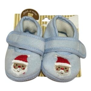 Child of Mine by Carter’s Baby Slippers – Newborn – Santa Embroidery – NWT